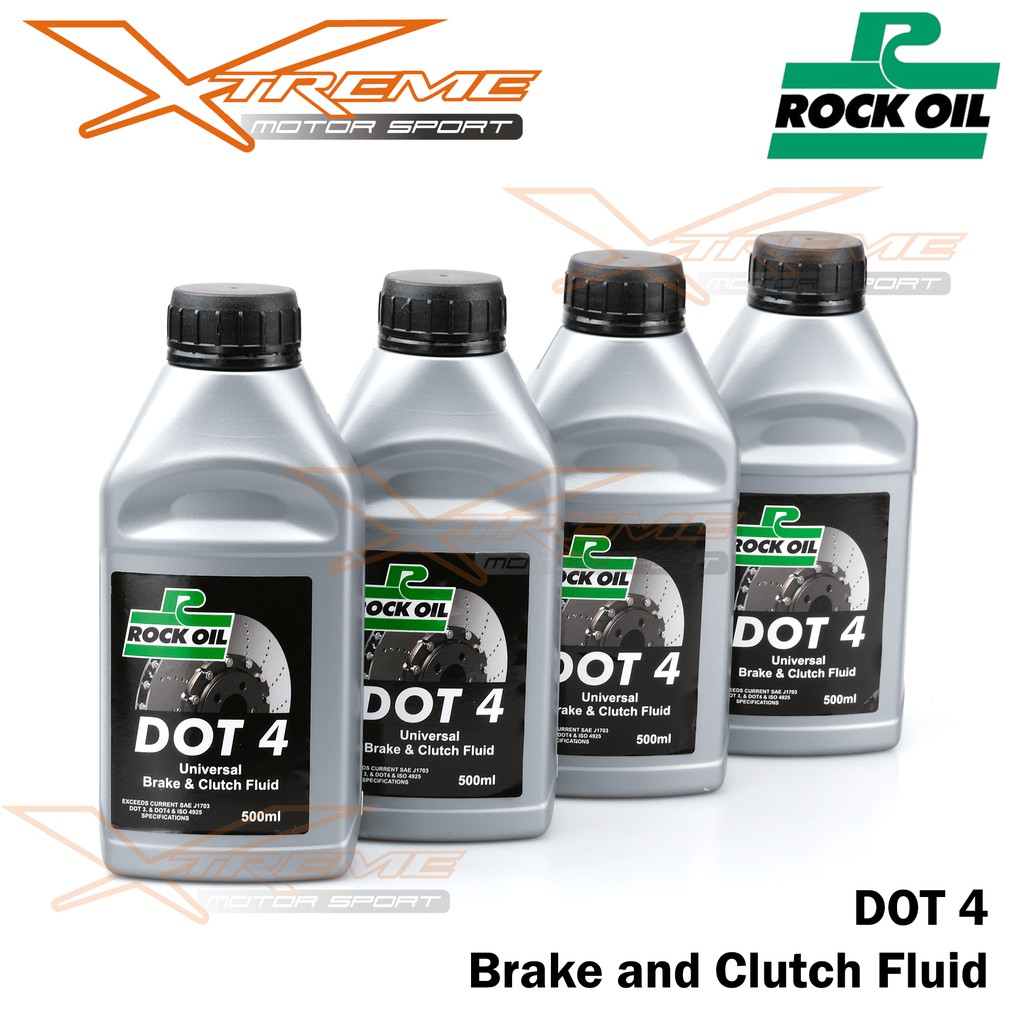 Brake and Clutch Fluid / Minyak Rem Rock Oil DOT 4 Universal 500ml