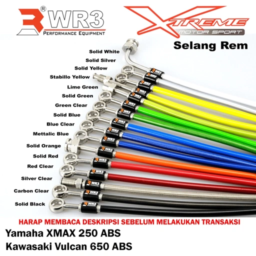Image of Selang Rem WR3 Depan Belakang Yamaha Xmax 250 ABS