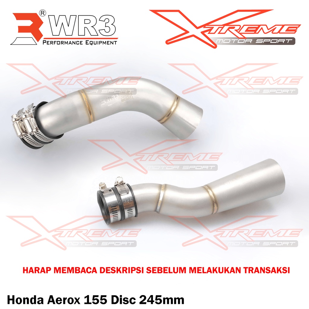 Pipa Velocity WR3 Yamaha Xmax 250 / Yamaha WR155