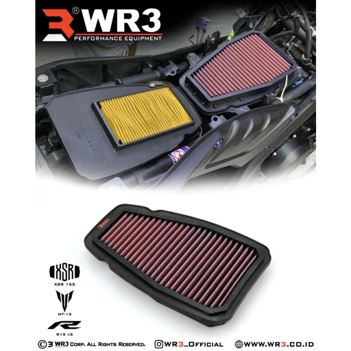 Image of Air Filter Udara Racing WR3 R15 V3 MT15 XSR155 Xmax R25 MT25 / GSX 150