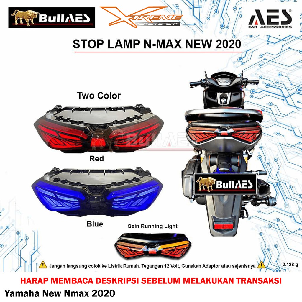 Stop Lamp Stoplamp Bullaes Yamaha New Nmax 2020 3in1
