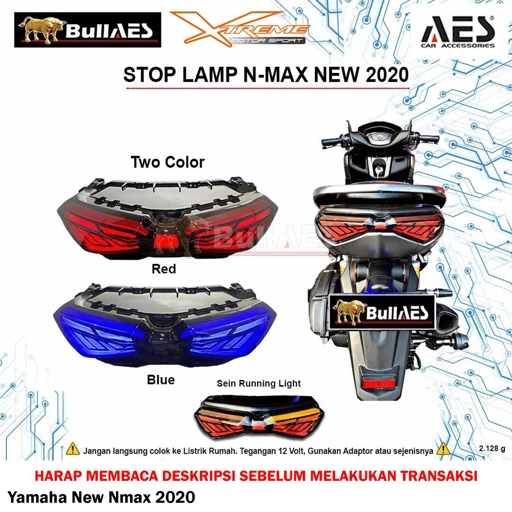 Image of Stop Lamp Stoplamp Bullaes Yamaha New Nmax 2020 3in1