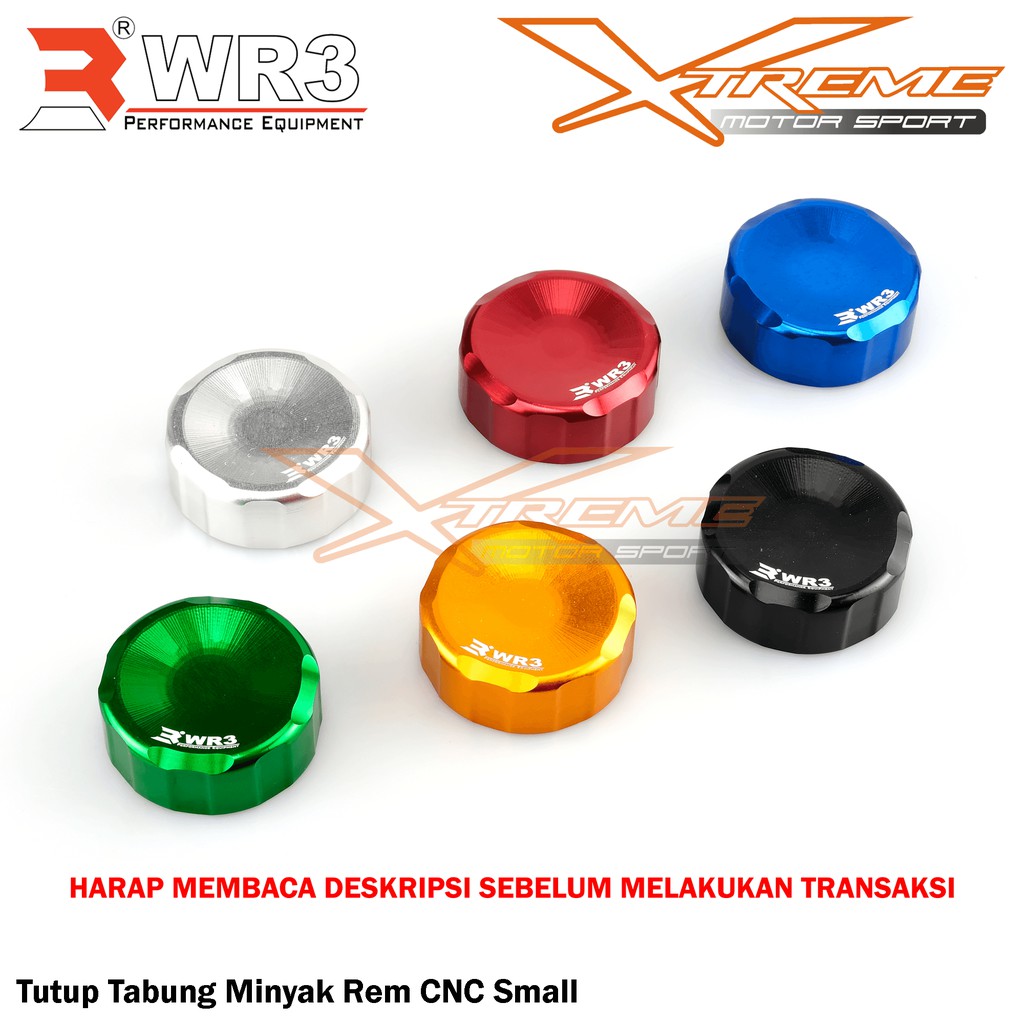 Tutup Tabung Minyak Rem CNC WR3 Untuk Tabung Kecil Small 15ml