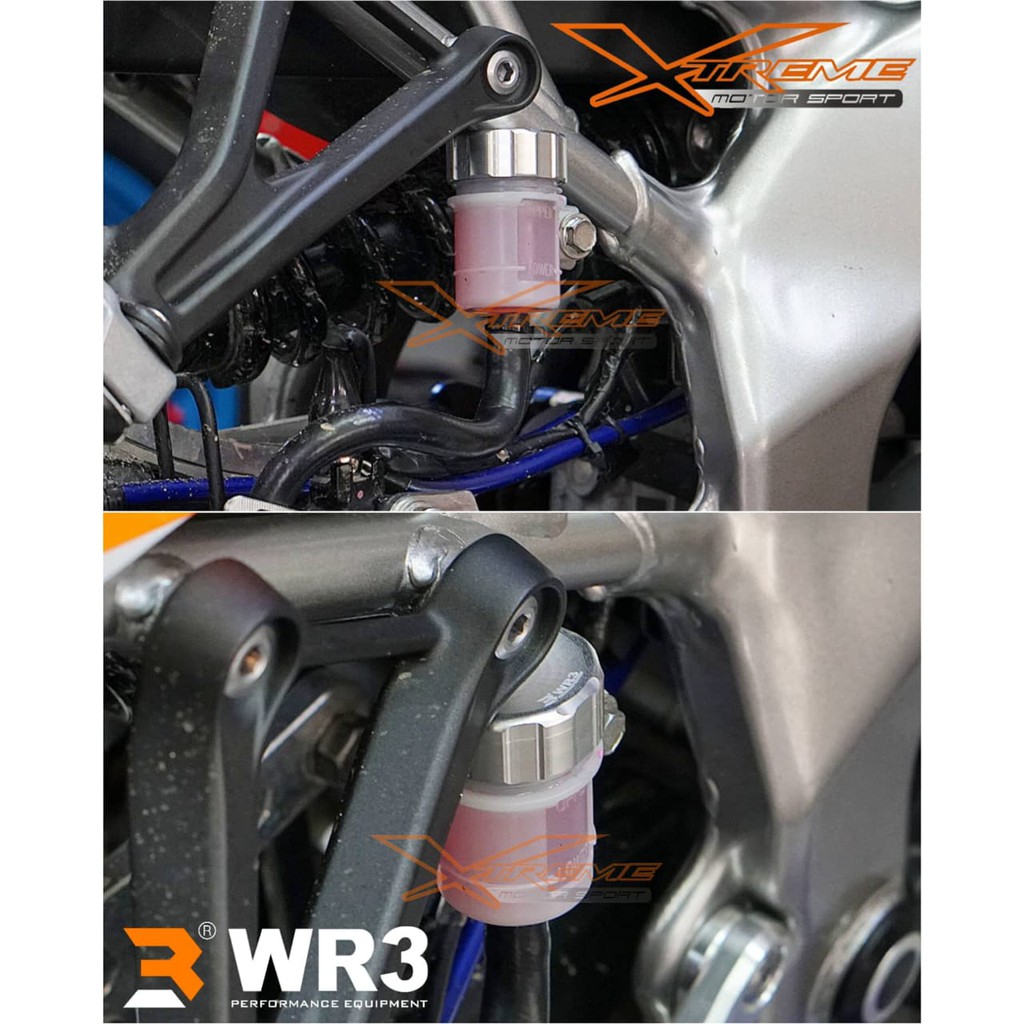 Tutup Tabung Minyak Rem CNC Medium WR3 utk Tabung Belakang ORI Ninja 250 Fi R25 ZX25R