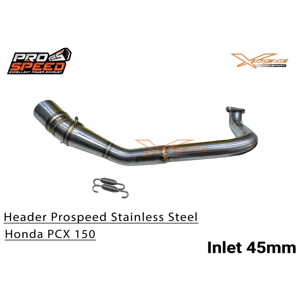 Header / Pipa Knalpot Prospeed PCX 150 Stainles Steel Inlet 45mm