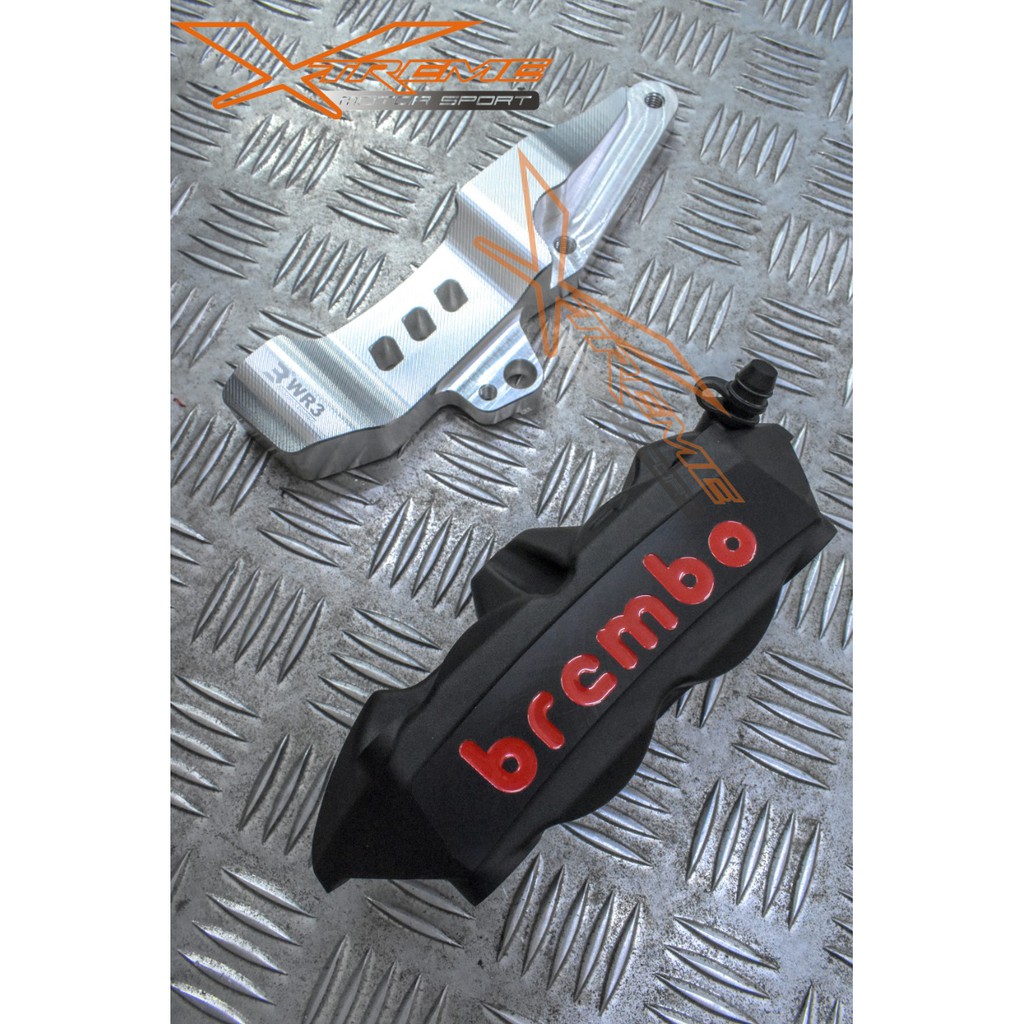 Kaliper Br3mbo M4 Radial Black Edition With Breket WR3 CBR 250 RR 100mm
