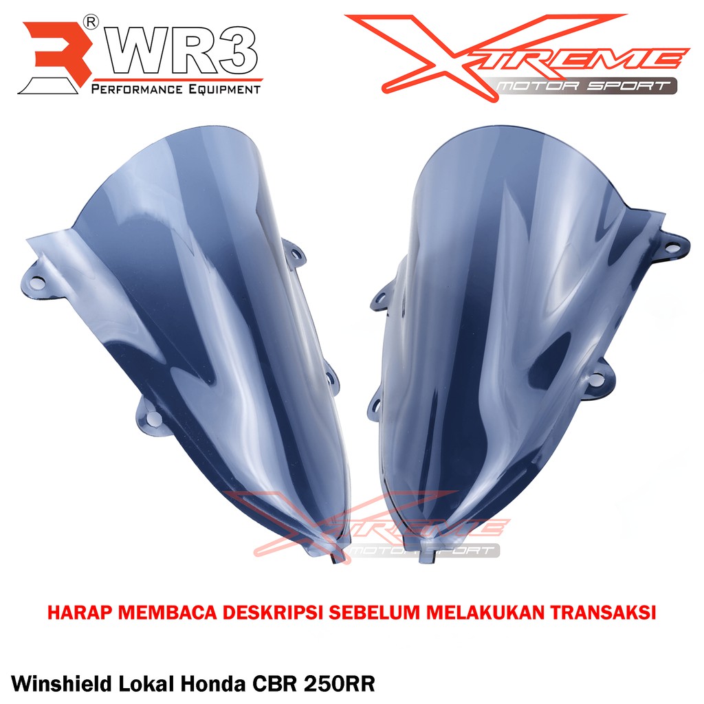 Windshield Visor Lokal CBR 250 RR Smoke