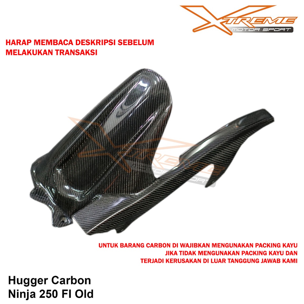 Hugger Belakang Carbon or Karbon ZX25R / Ninja 250Fi OLD / R25 / MT25 NEW / OLD / CBR 250RR