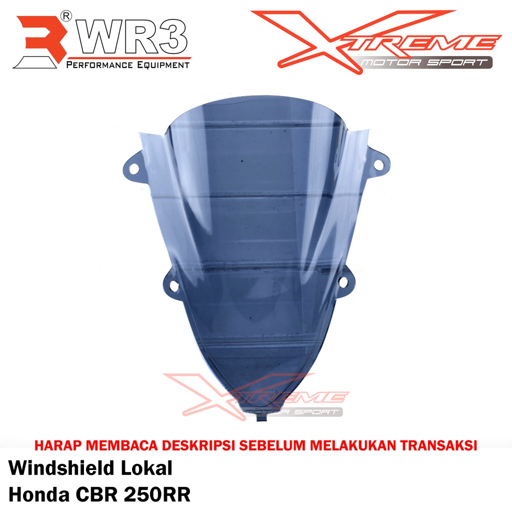 Windshield Visor Lokal CBR 250 RR Smoke