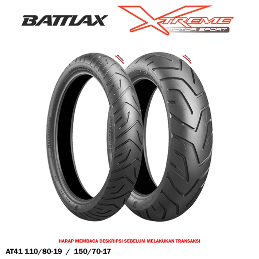 Ban Battlax Depan / Belakang AT41 110/80 Ring 19 / 150/70 Ring 17