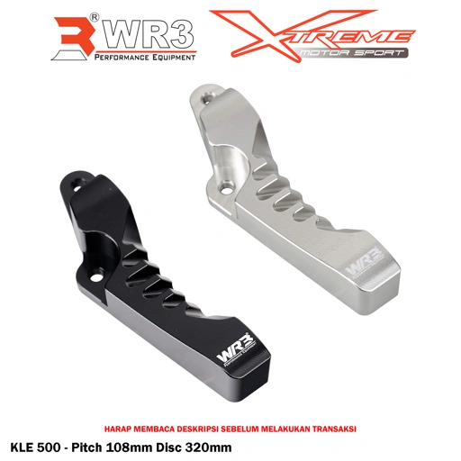 Breket Kaliper Depan Radial WR3 For Untuk KLE 500 Pitch 108mm Uk. Disc. 320mm