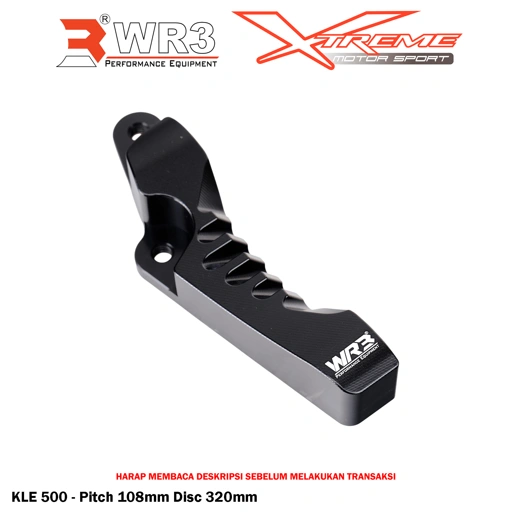 Breket Kaliper Depan Radial WR3 For Untuk KLE 500 Pitch 108mm Uk. Disc. 320mm