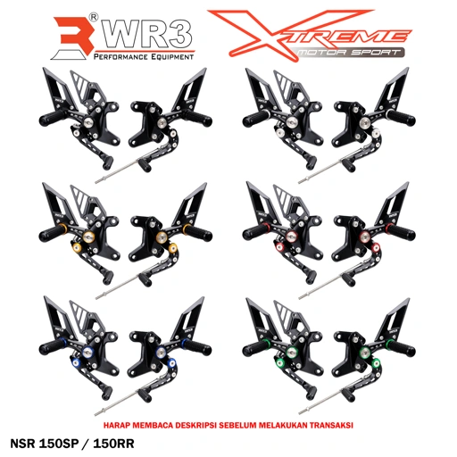 Footstep Rearset Underbone Racing WR3 RS - Series NSR 150SP / NSR 150RR 150 SP RR
