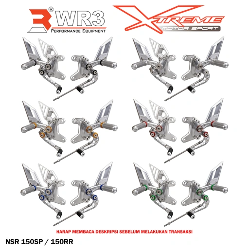 Footstep Rearset Underbone Racing WR3 RS - Series NSR 150SP / NSR 150RR 150 SP RR