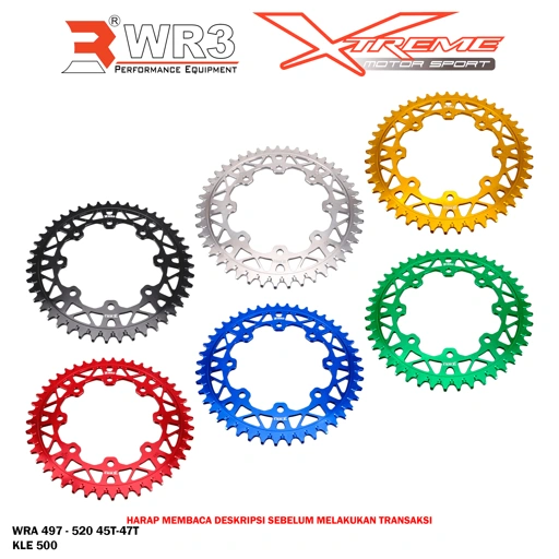 Image of Gear Belakang WR3 WRA 497 - 520 KLE 500 45T-47T