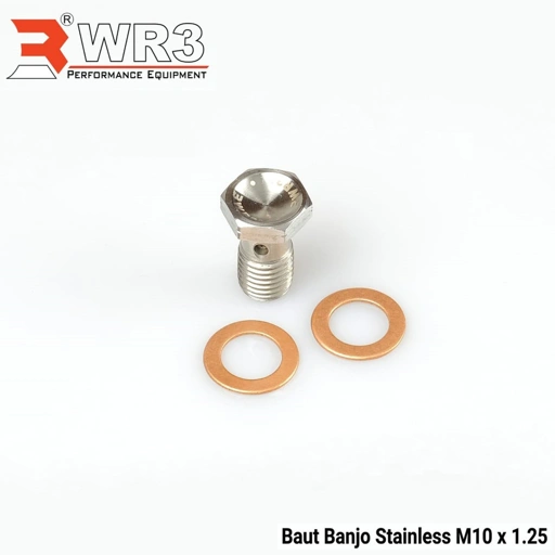 Image of Baut Banjo Single Drat Halus / Drat Kasar WR3 Untuk Kaliper / Master Rem Depan Belakang Universal