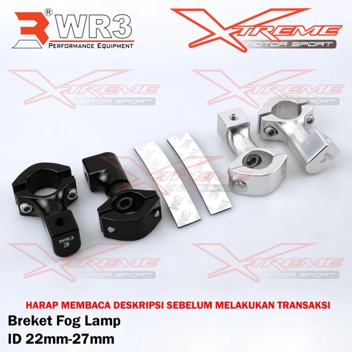 Image of Breket Dudukan Lampu Tembak Foglamp WR3 Gold Runway GR Clear Water Crash Bar Universal Xmax Versys GS