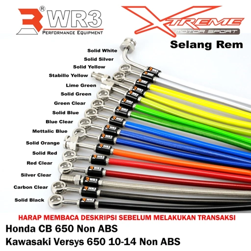 Image of Selang Rem WR3 CB 650 / Kawasaki Versys 650 Non ABS