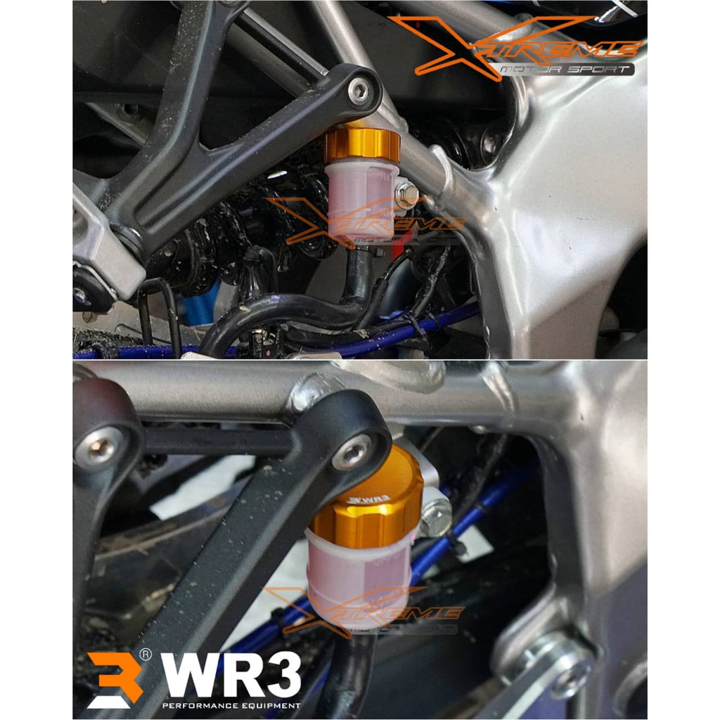 Tutup Tabung Minyak Rem CNC Medium WR3 utk Tabung Belakang ORI Ninja 250 Fi R25 ZX25R