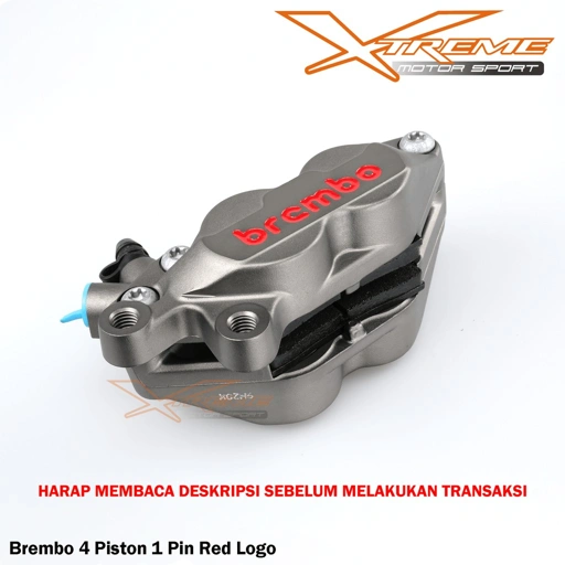 Image of Kaliper Kiri Brembo 4 Piston 1 Pin 4P1P Gray / Black Sebelah Kiri Original Brembo Italy
