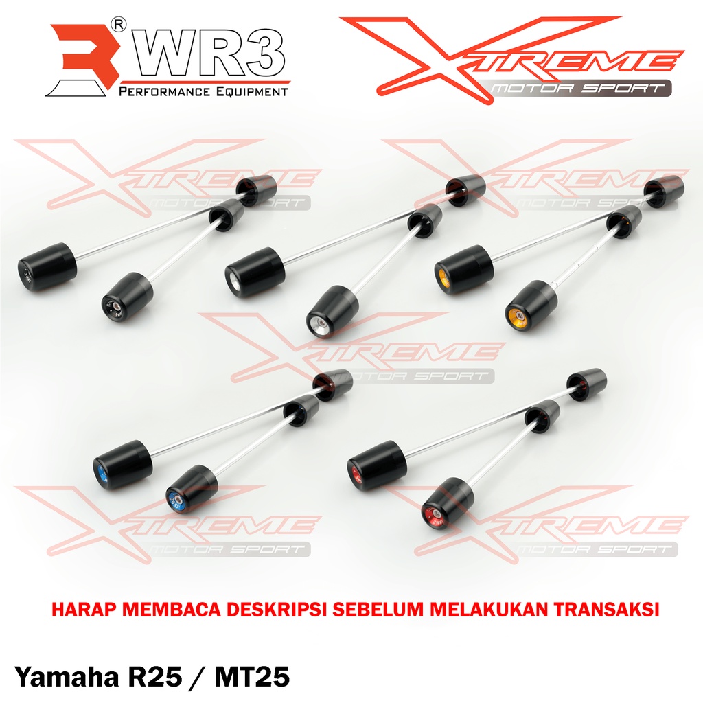 As Roda Axle Slider WR3 For Yamaha R25 OLD New R25 2018 MT25
