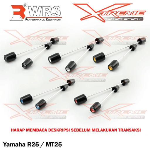 Image of As Roda Axle Slider WR3 For Yamaha R25 OLD New R25 2018 MT25
