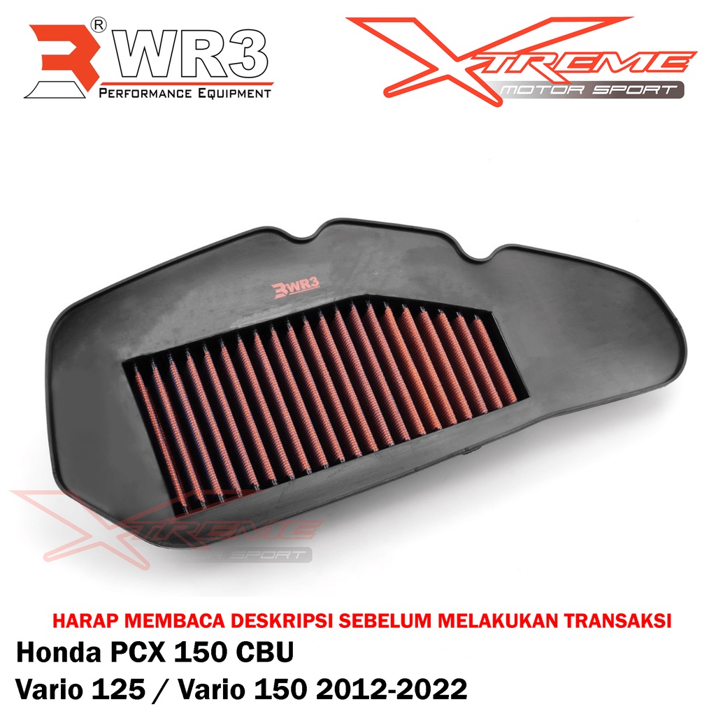 Air Filter Udara Racing WR3 PCX 150 CBU / Vario 125 / Vario 150 12-22