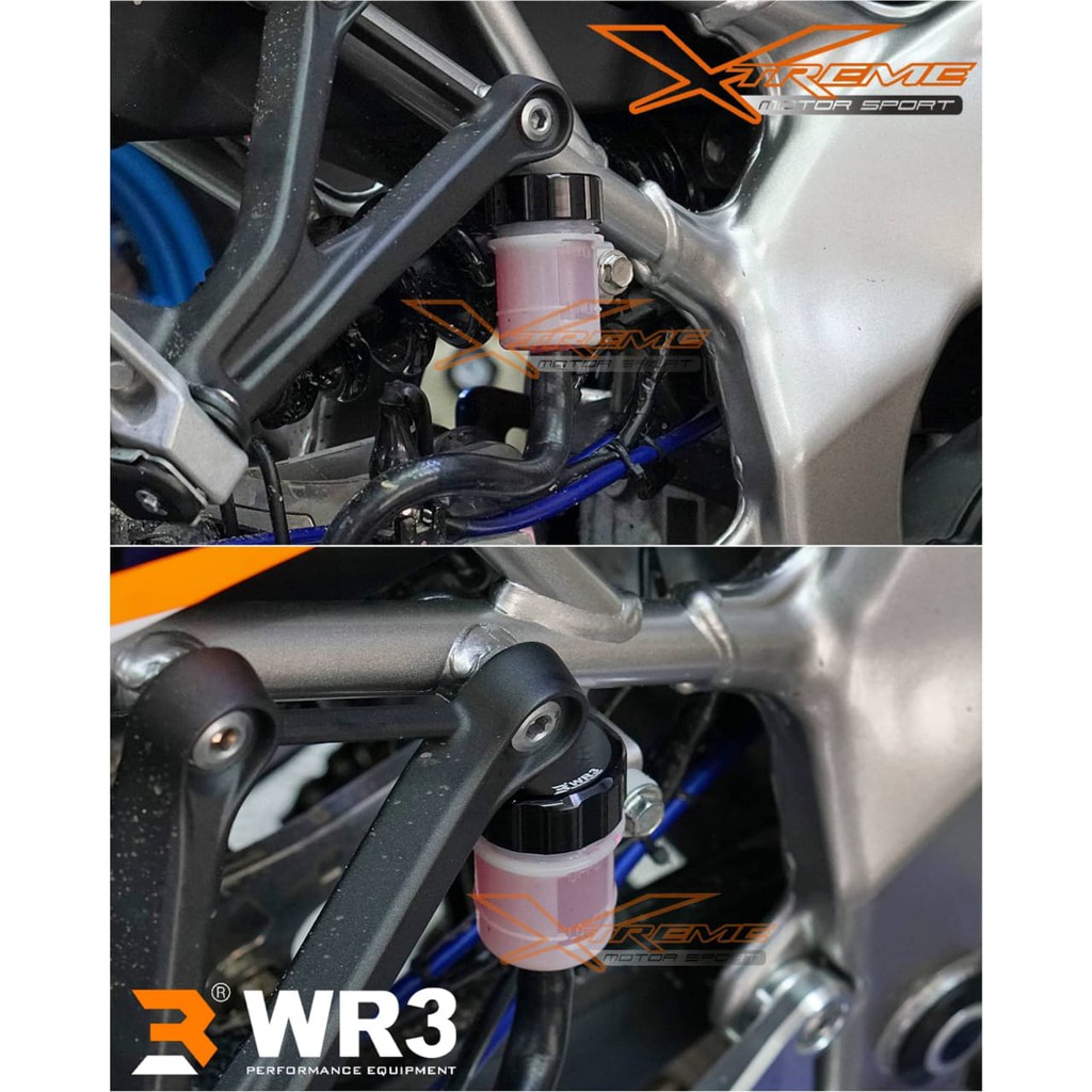 Tutup Tabung Minyak Rem CNC Medium WR3 utk Tabung Belakang ORI Ninja 250 Fi R25 ZX25R