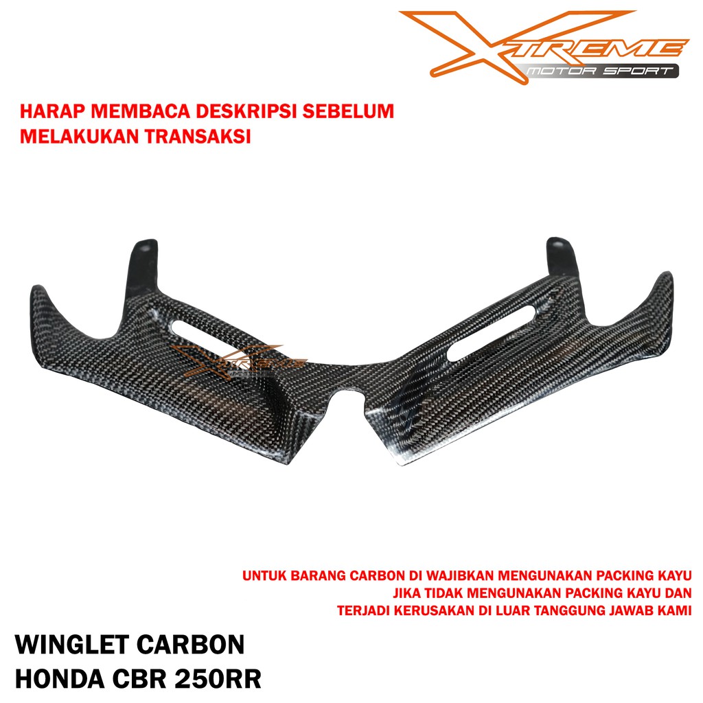 Winglet CBR 250 RR Carbon Ready Plug n Play