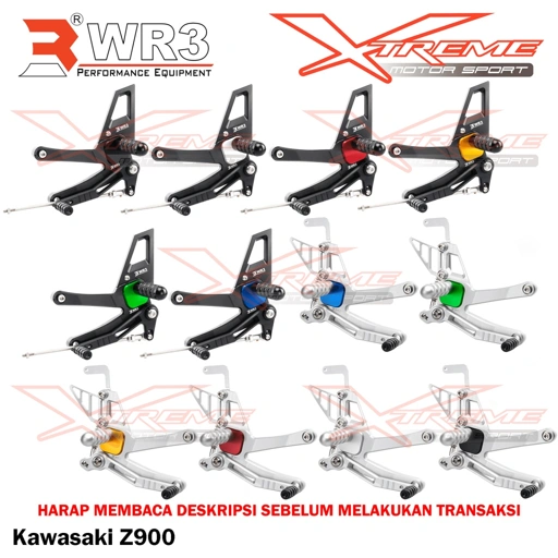 Image of Footstep Rearset Underbone Racing WR3 Kawasaki ZX636 ZX6R Z900 ZX25R