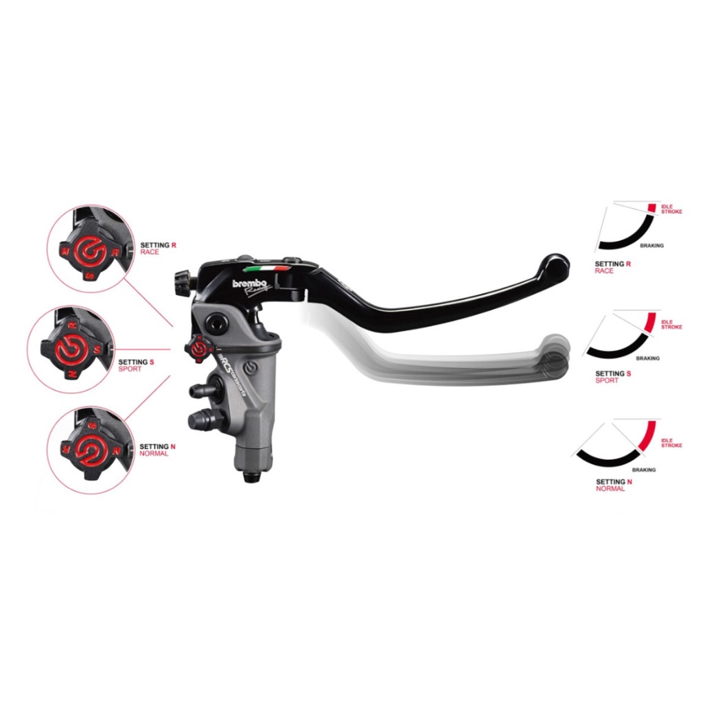 Master Rem Brembo RCS 15 Kanan Corsa Corta Original Italy Brembo Universal