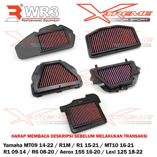 Image of Air Filter Udara Racing WR3 R1 R6 R1M MT10 MT09 Aerox Nmax 155 OLD Lexi 125