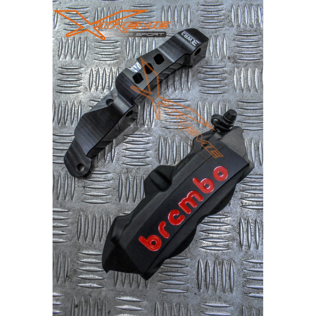 Kaliper Br3mbo M4 Radial Black Edition With Breket WR3 XMAX 250 100mm