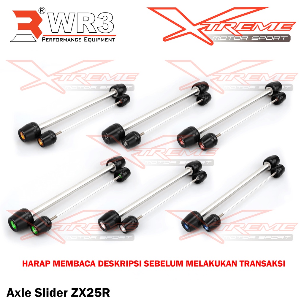 Axle Slider / As Roda WR3 Depan Belakang ZX25R ZX25 R 25R 4 Cylinder / Z900 / ZX6R / ZX636