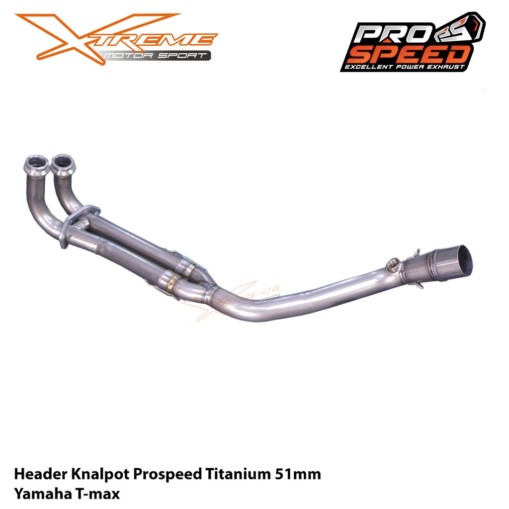 Header / Pipa Knalpot Prospeed Titanium Yamaha TMAX 530cc Inlet 51mm