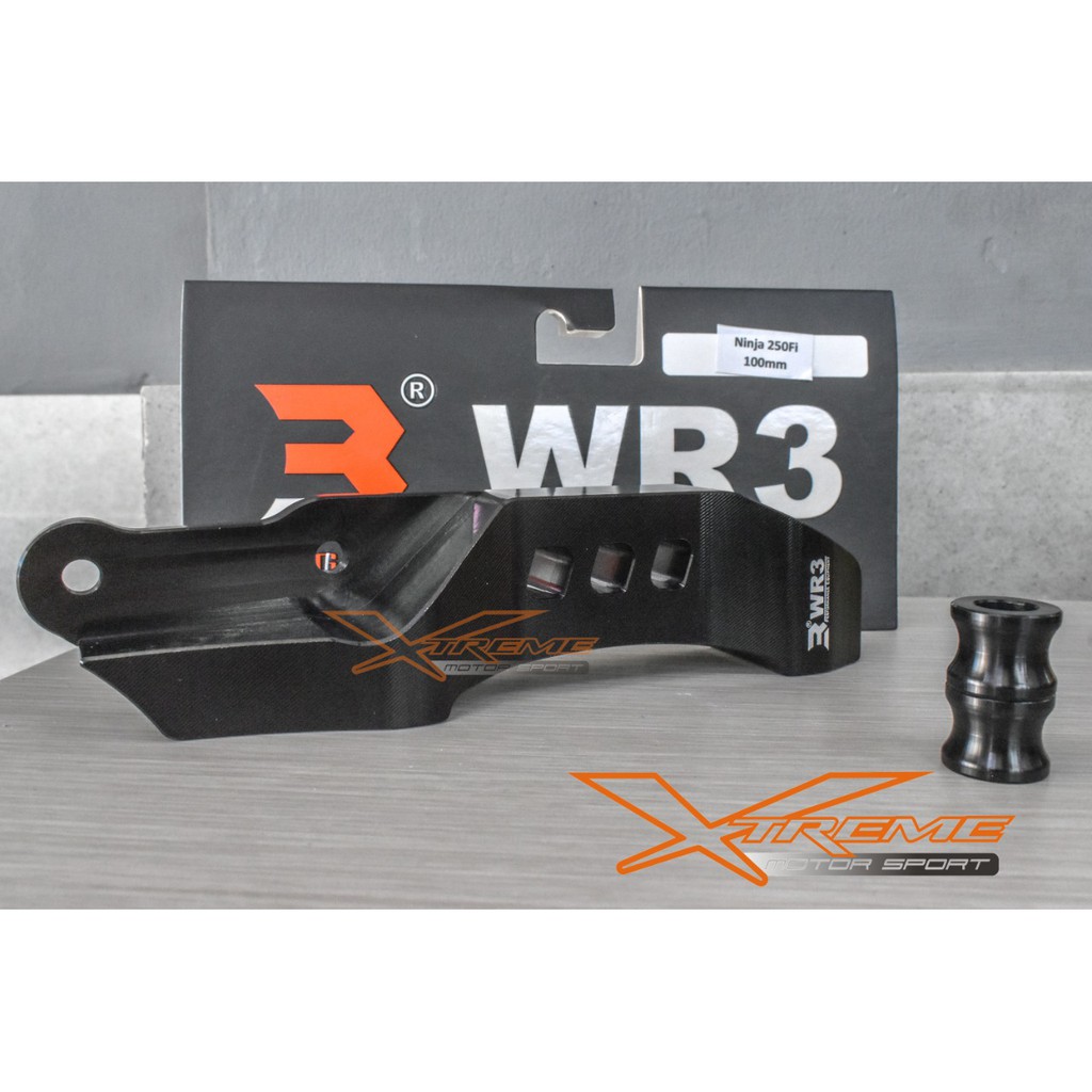 Kaliper Br3mbo M4 Radial Black Edition With Breket WR3 Ninja 250 FI OLD 100mm