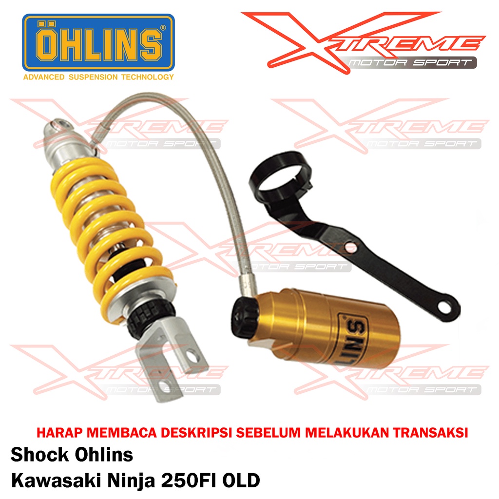Shock Breaker Ohlins Belakang Original Ninja 250 FI / 250R / Z250 FI / ZX25R / Ninja 150R Garansi Resmi 3thn