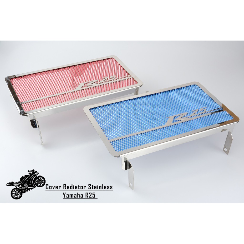 Cover Radiator Stainles Yamaha R25 Steinless