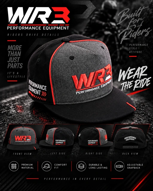 Topi / Cap WR3 Premium Snapback Dewasa WR3 Official Merchandise