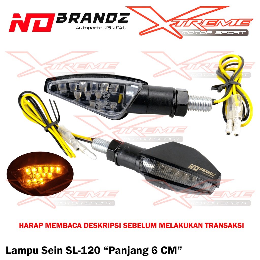 Lampu Sein Sen Sign LED Motor No Brandz Running Universal Semua Motor