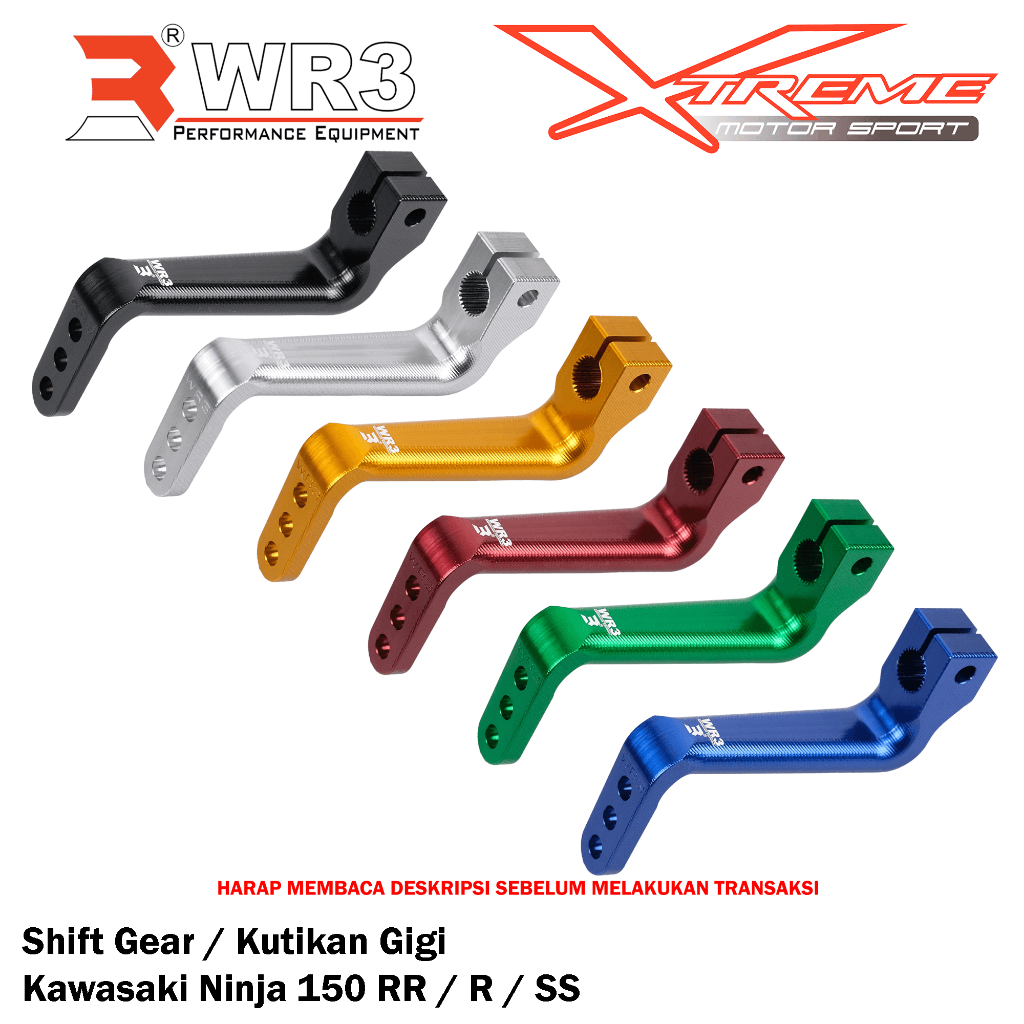 Shifter Gear Kutikan Congkelan Footstep Operan Gigi WR3 Ninja 150 RR R SS