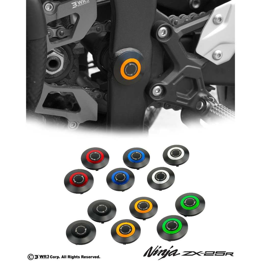 Cover Tutup Rangka Frame Plug WR3 ZX25R / Ninja 250R / 250 FI OLD / NEW 18 Up / KLE 500 / Z250 / Ninja 150RR / ZX6R / ZX636