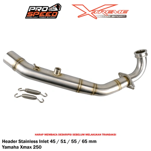 Image of Header / Pipa Knalpot Prospeed Untuk XMAX 250 Stainless / Titanium