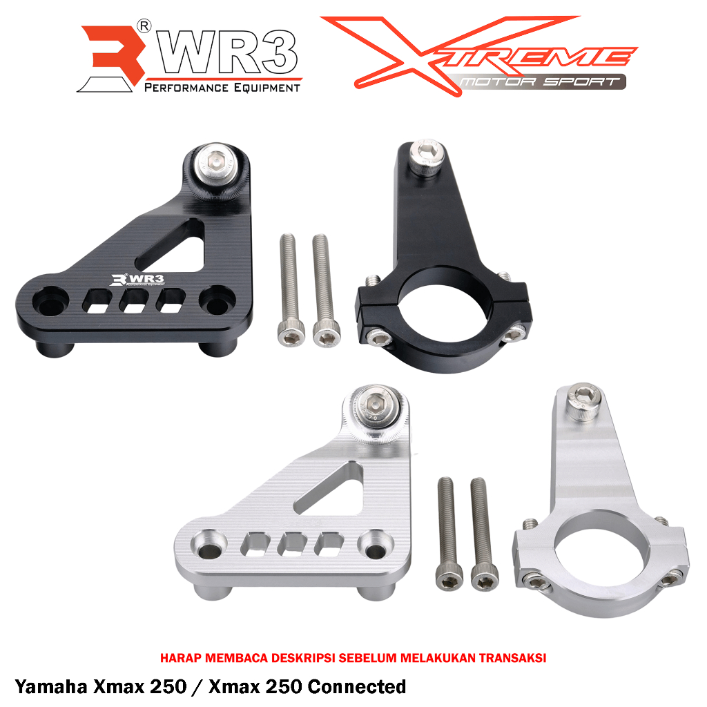 Breket Stabilizer Steering Damper WR3 ZX25R CBR 250RR Ninja 150 RR 150RR Xmax 250