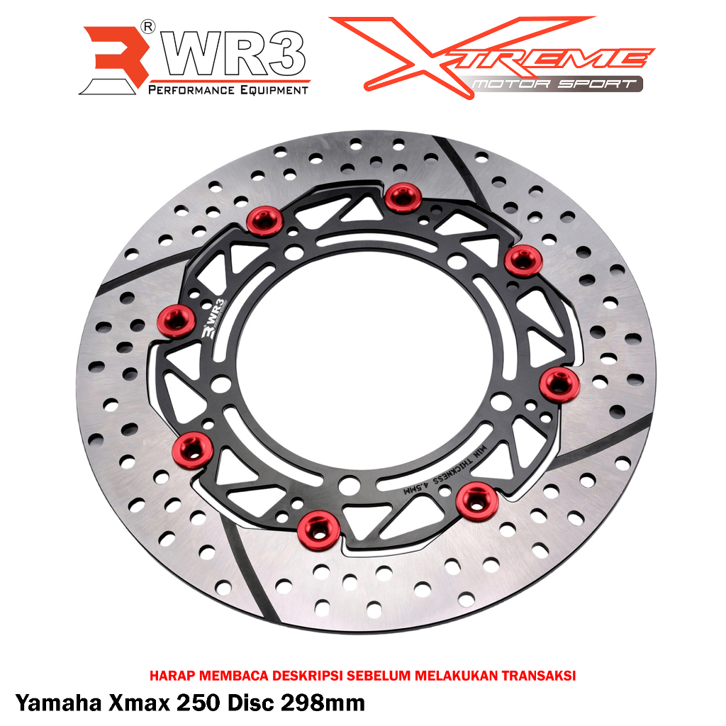 Disk Brake Cakram Piringan Depan WR3 Xmax 250 298mm / Nmax Aerox 260mm