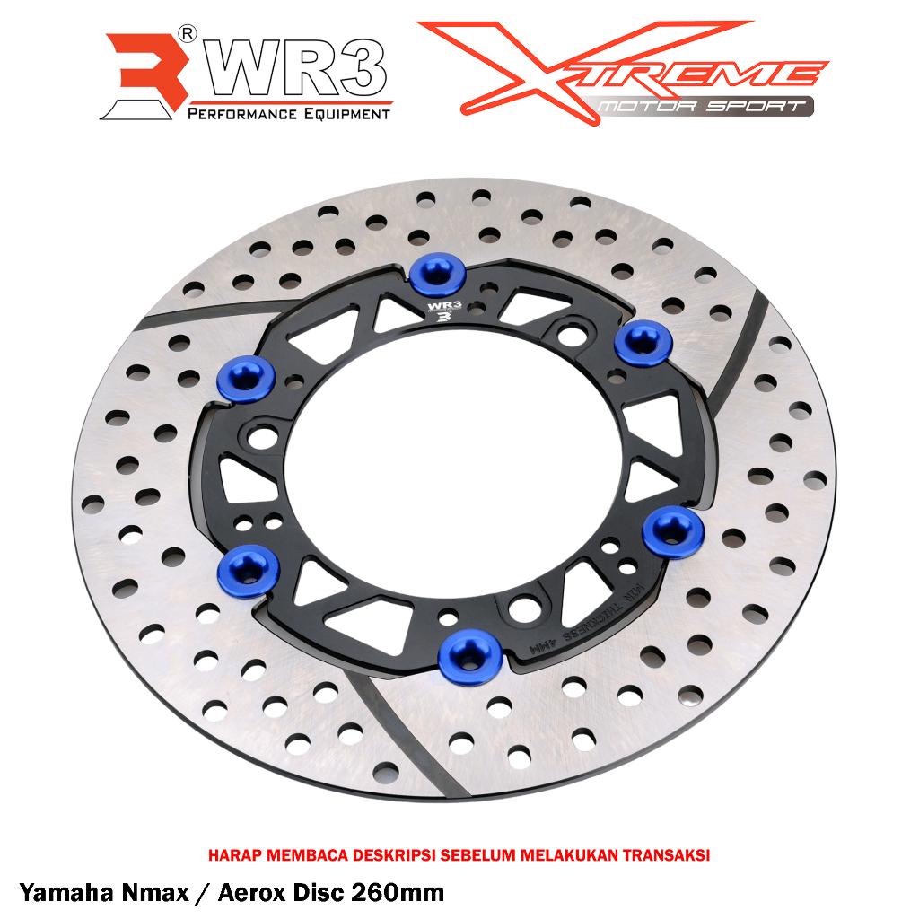 Disk Brake Cakram Piringan Depan WR3 Xmax 250 298mm / Nmax Aerox 260mm