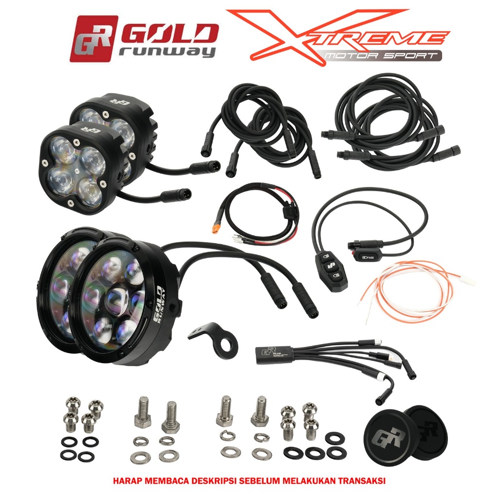 Lampu Fog Lamp Gold Runway GR 70 & 40 watt 7 & 4 Mata G7 S4 RLC2