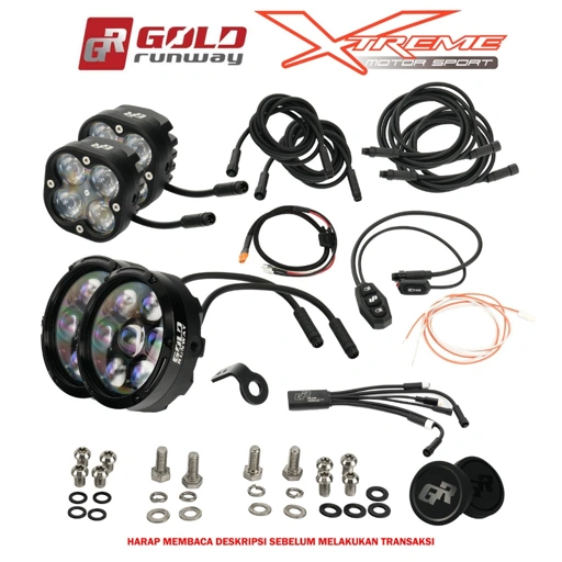 Image of Lampu Fog Lamp Gold Runway GR 70 & 40 watt 7 & 4 Mata G7 S4 RLC2