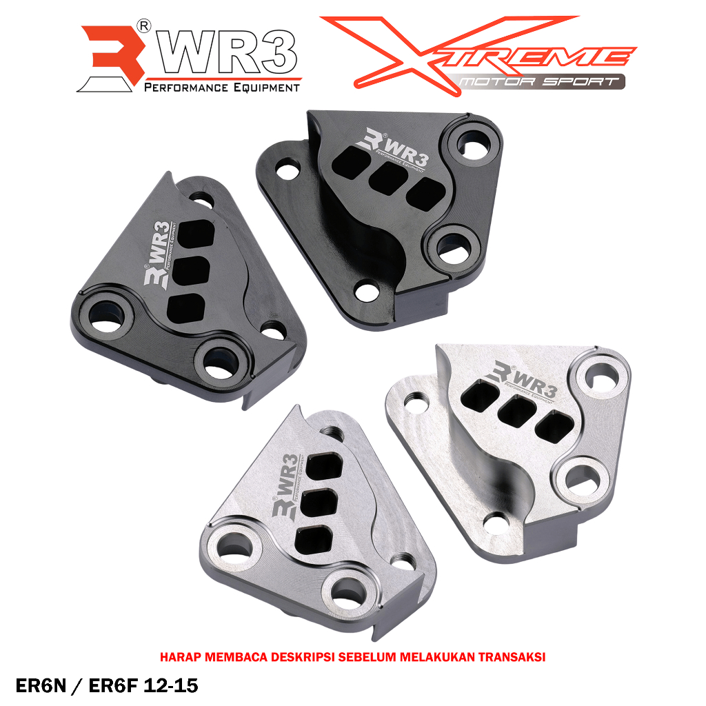 Breket Kaliper Depan WR3 For Untuk Kaliper Brembo 4P1P ER6 / Versys 650 / Z650 / Ninja 650