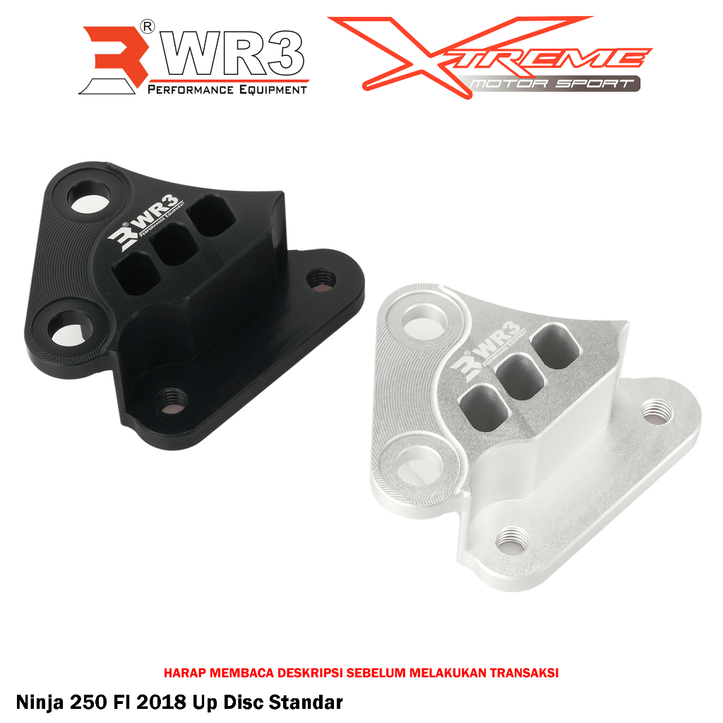Breket Kaliper Depan WR3 For Untuk Kaliper Brembo 4P1P Ninja 250 FI OLD / NEW / 250R / 250 SL / Z250